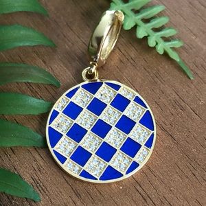 Dark blue necklace or earing! However you want!
